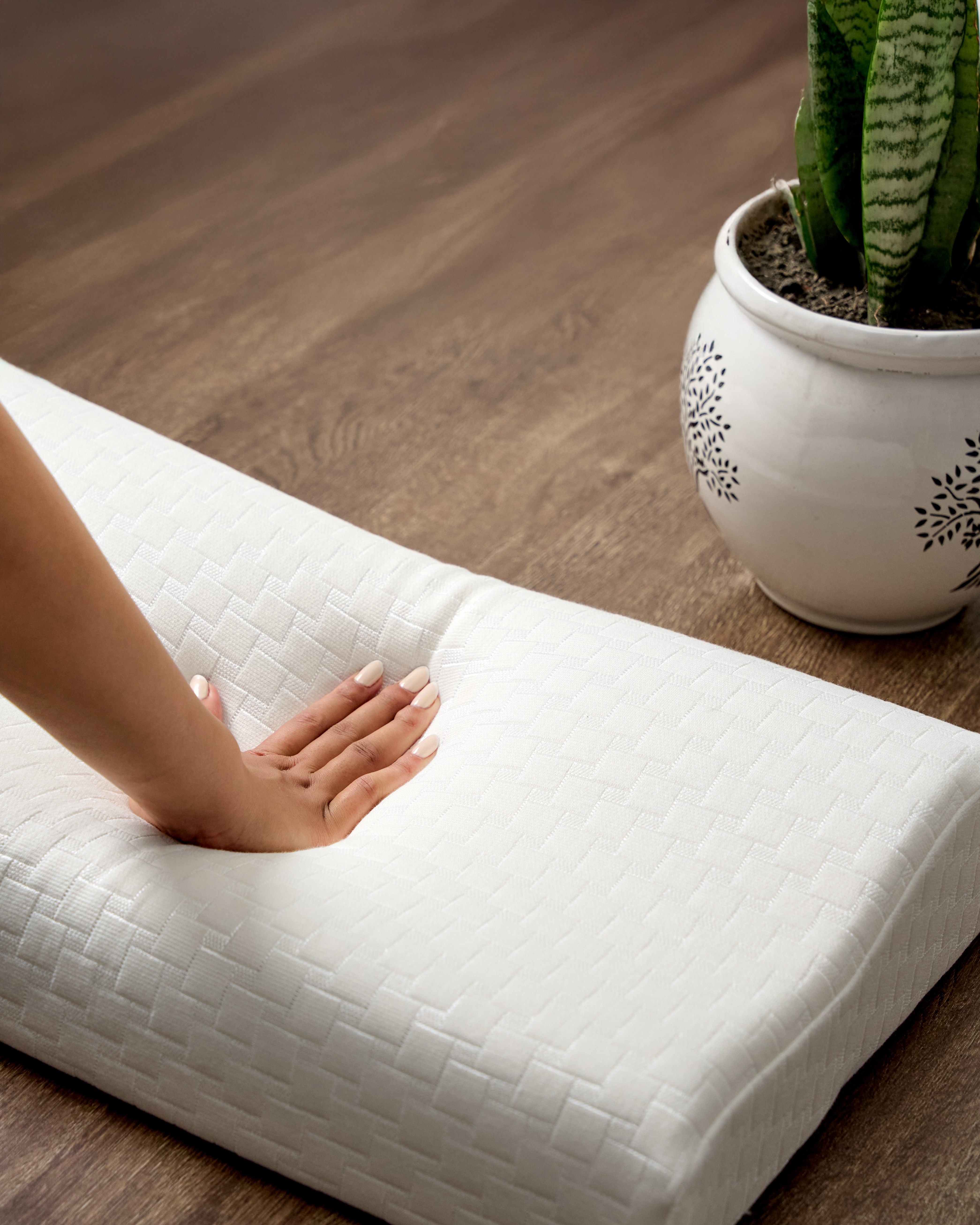 Memory foam comfort — natural materials