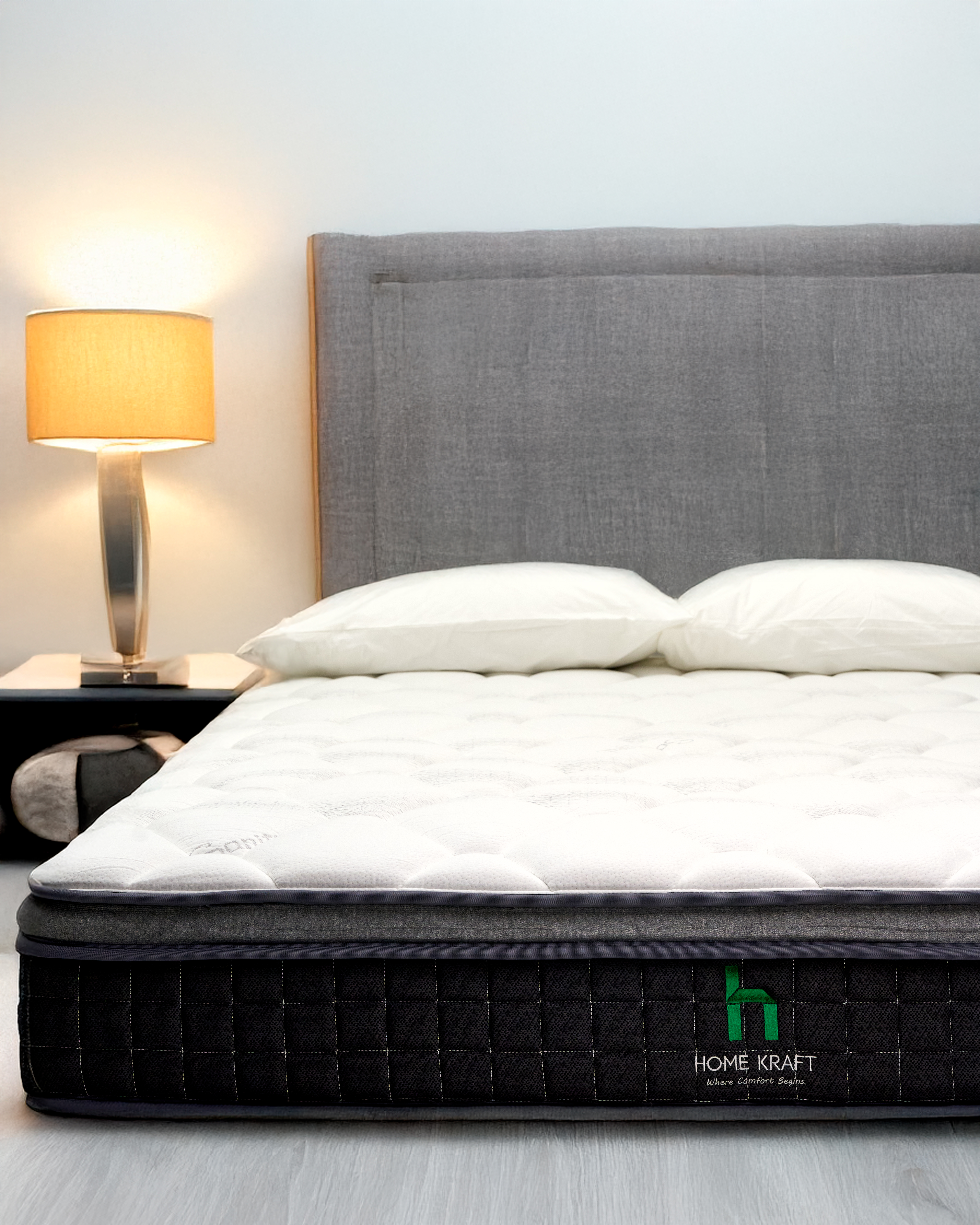 Warm bedroom ambience with Home Kraft essentials